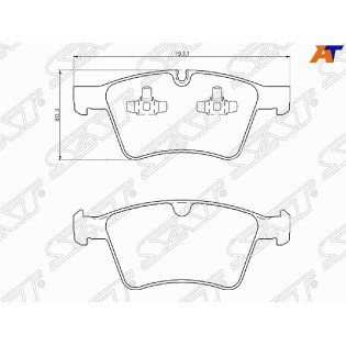 Колодки тормозные перед MERCEDES GL X164/ML W164 SAT