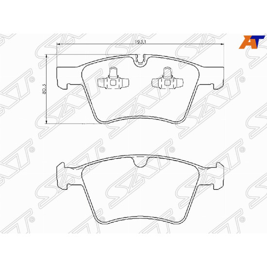 Колодки тормозные перед MERCEDES GL X164/ML W164 SAT