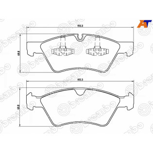 Колодки тормозные передн MERCEDES W211/S211/W463/W164/166 BREMBO