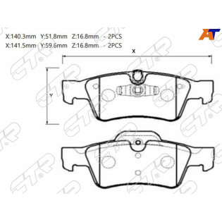 Колодки тормозные зад MERCEDES GL X164/ML W164/G W463 CTR