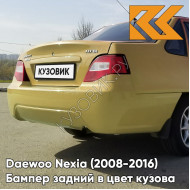 Бампер задний в цвет кузова Daewoo Nexia N150 (2008-2016) 54K - YELLOW - Желтый