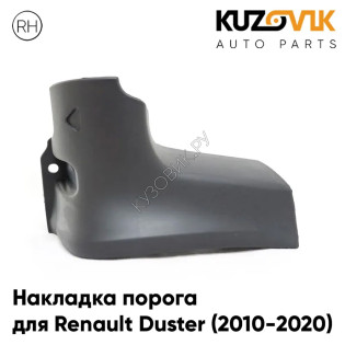Накладка порога левого передняя Renault Duster (2010-2020) KUZOVIK